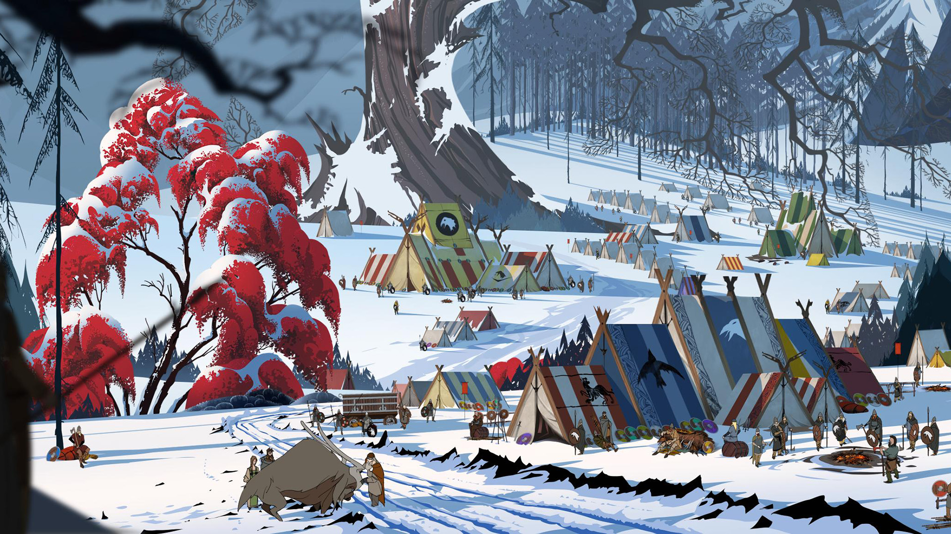 Banner Saga 2 camp wallpaper