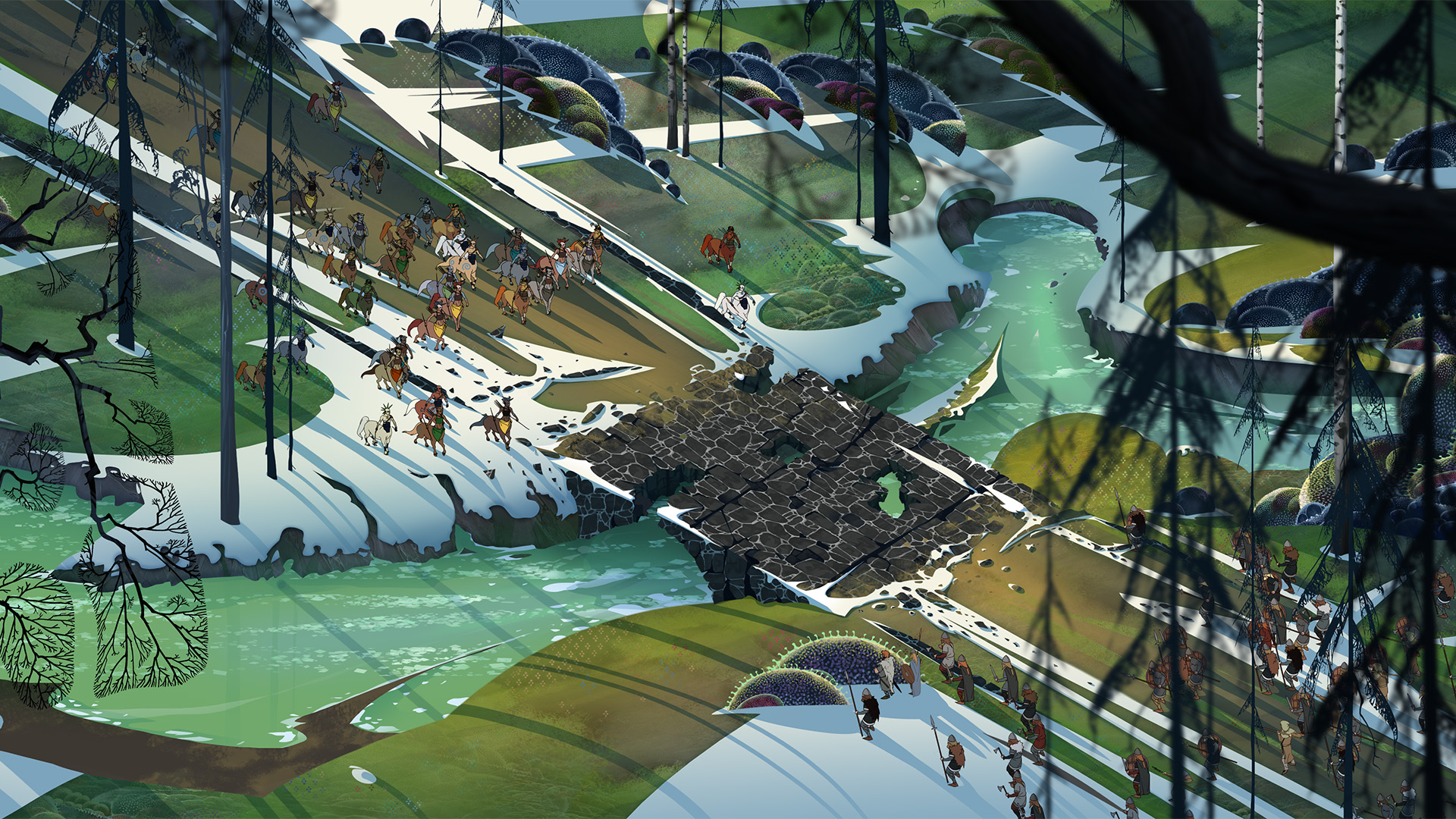 Banner Saga 2 bridge wallpaper