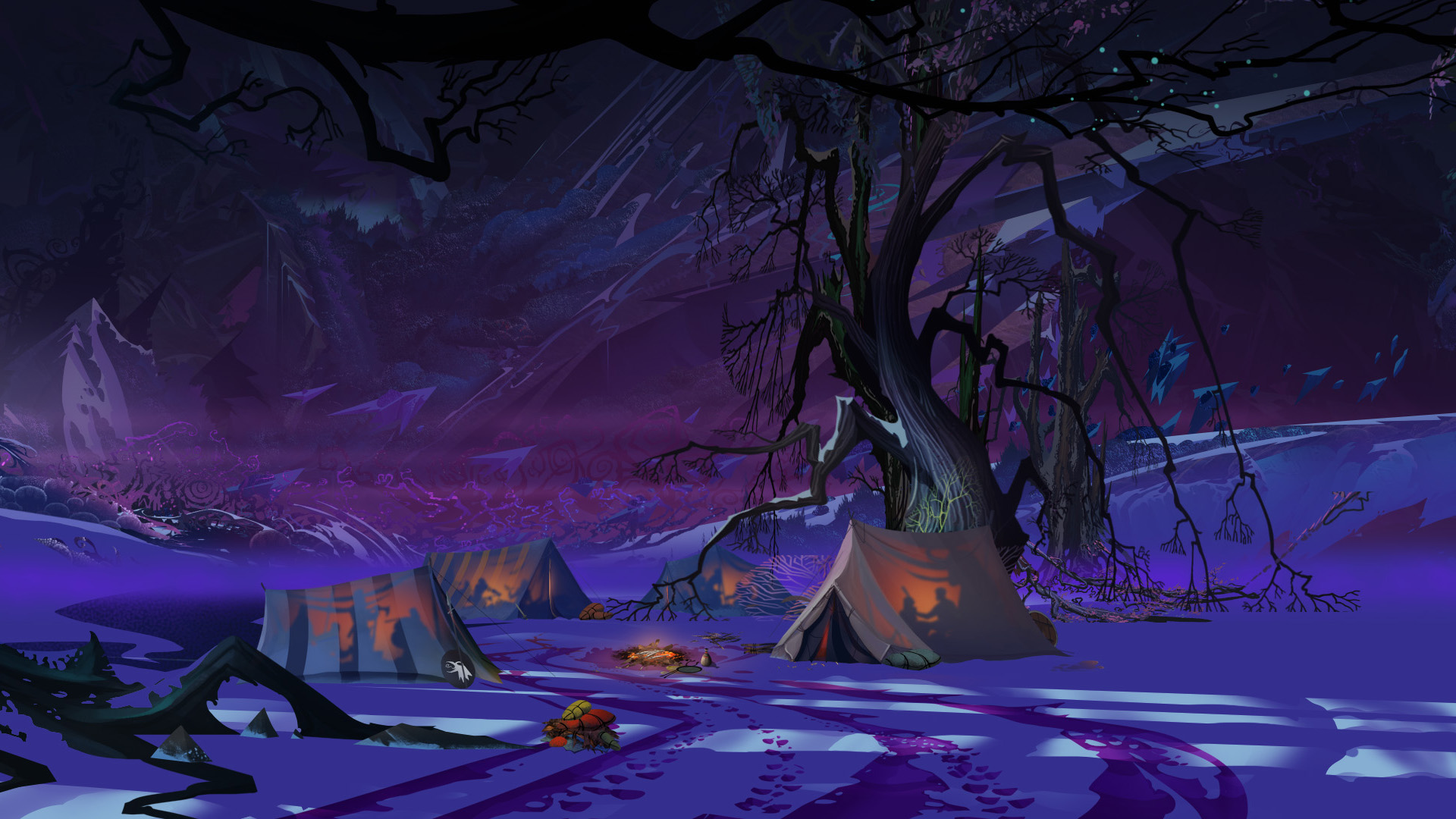 Banner Saga 3 camp wallpaper